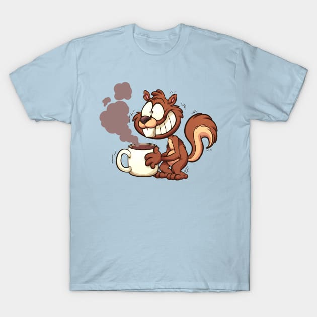 Caffeinated squirrel T-Shirt by memoangeles